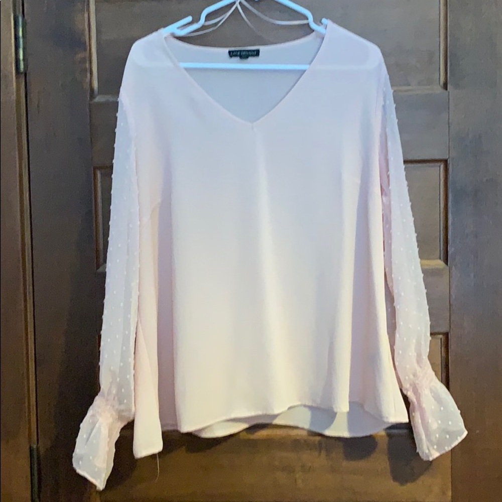 Blush pink blouse